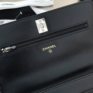 Túi Xách Chanel Woc 24K Siêu Cấp Chất Da Trơn Màu Đen 19x12cm (2)