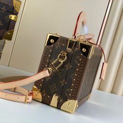 Túi Xách Dáng Cốp Louis Vuitton Siêu Cấp LV Valisette Tresor Hoạ Tiết Monogram 22.5x14.5x11 (2)