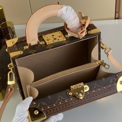 Túi Xách Dáng Cốp Louis Vuitton Siêu Cấp LV Valisette Tresor Hoạ Tiết Monogram 22.5x14.5x11 (2)