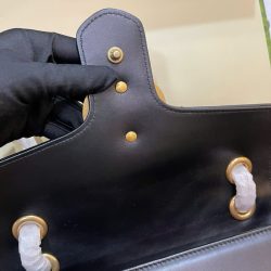 Túi Xách Gucci Marmont Siêu Cấp Nữ Màu Đen Khoá Vàng 26cm (2)