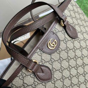 Túi Xách Gucci Ophidia Medium Tote Siêu Cấp Nữ Màu Nâu Hoạ Tiết Monogram 31 (2)