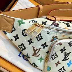 Túi Xách Louis Vuitton LV Belt Màu Trắng Siêu Cấp Hoạ Tiết Monogram 30x15x8cm (1)