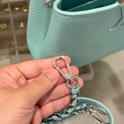 Túi Xách Louis Vuitton LV Capucines Mini Nữ Màu Xanh Dương Siêu Cấp 21cm (2)