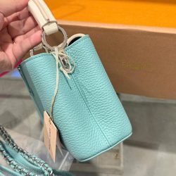 Túi Xách Louis Vuitton LV Capucines Mini Nữ Màu Xanh Dương Siêu Cấp 21cm (2)