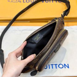 Túi Xách Louis Vuitton LV Keepit Siêu Cấp Hoạ Tiết Monogram Canvas Màu Nâu 29x12x6cm (2)