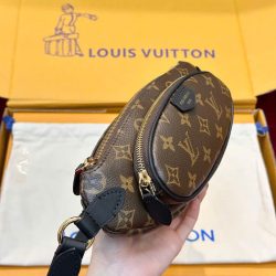 Túi Xách Louis Vuitton LV Keepit Siêu Cấp Hoạ Tiết Monogram Canvas Màu Nâu 29x12x6cm (2)