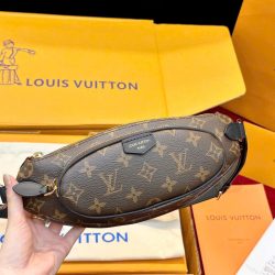 Túi Xách Louis Vuitton LV Keepit Siêu Cấp Hoạ Tiết Monogram Canvas Màu Nâu 29x12x6cm (2)