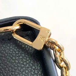 Túi Xách Louis Vuitton LV Wallet On Chain Siêu Cấp Màu Đen Hoạ Tiết Dập Chìm 22x15x5 (2)