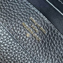 Túi Xách Louis Vuitton Like Auth LV Capusines Da Bò Màu Đen 21x14x8cm (2)