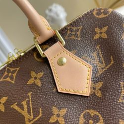Túi Xách Louis Vuitton Siêu Cấp LV Speedy bandouliere Hoạ Tiết Monogram Màu Nâu 25cm (2)