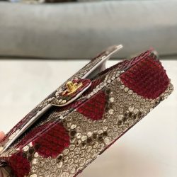 Túi Xách Nữ Chanel Classic Mãng Xà Siêu Cấp Khoá Vàng 25cm (2)