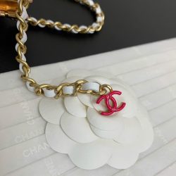 Túi Xách Nữ Chanel Woc Siêu Cấp Màu Trắng Khoá Vàng 19cm (2)