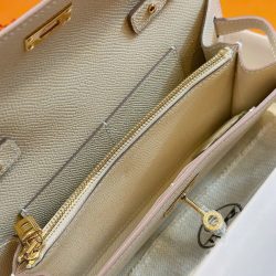 Túi Xách Nữ Hermes Kelly Woc Siêu Cấp Màu Trắng Khoá Vàng 20 (2)