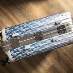 Vali Dior Siêu Cấp Hoạ Tiết Monogram Màu Xanh Dương 21Inch (2)