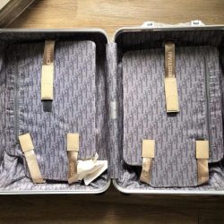 Vali Dior Siêu Cấp Hoạ Tiết Monogram Màu Xanh Dương 21Inch (2)