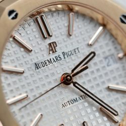 Đồng Hồ Audemars Piguet Mặt Trắng Chế Tác Bọc Vàng Hồng Unisex 37mm (2)