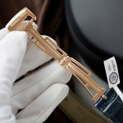 Đồng Hồ Audemars Piguet Rep 11 15510R Royal Oak 50th Anniversary Bọc Vàng Thật Mặt Xanh Blue Dây Da 41mm (1)