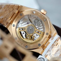 Đồng Hồ Audemars Piguet Rep Cao Cấp 15510R Royal Oak 50th Anniversary Mặt Xanh Blue Bọc Vàng Thật 41mm (2)