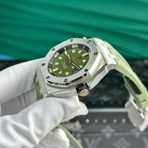 Đồng Hồ Audemars Piguet Rep Cao Cấp Royal Oak Offshore 15720ST Màu Xanh Lá Cây Xưởng APS 42mm (2)