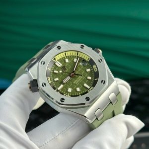 Đồng Hồ Audemars Piguet Rep Cao Cấp Royal Oak Offshore 15720ST Màu Xanh Lá Cây Xưởng APS 42mm (2)