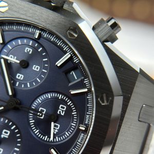 Đồng Hồ Audemars Piguet Replica 11 Royal Oak Chronograph 26240 Vỏ Gốm Mặt Xanh Than APS 41mm (2)