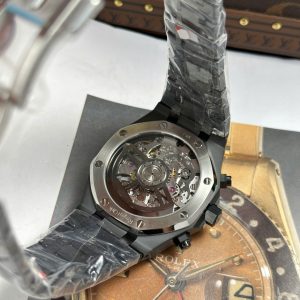 Đồng Hồ Audemars Piguet Replica 11 Royal Oak Chronograph 26240 Vỏ Gốm Mặt Xanh Than APS 41mm (2)