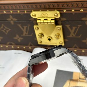 Đồng Hồ Audemars Piguet Replica 11 Royal Oak Chronograph 26240 Vỏ Gốm Mặt Xanh Than APS 41mm (2)