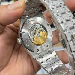 Đồng Hồ Audemars Piguet Replica 11 Royal Oak Frosted Gold 15410 Mặt Trắng Nhà Máy APS 41mm (2)