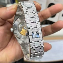 Đồng Hồ Audemars Piguet Replica 11 Royal Oak Frosted Gold 15410 Mặt Trắng Nhà Máy APS 41mm (2)