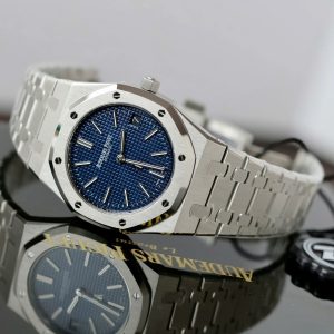 Đồng Hồ Audemars Piguet Replica 11 Royal Oak Jumbo Extra-thin 15202 Mặt Xanh Blue Xưởng ZF 39mm (2)