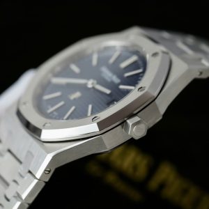 Đồng Hồ Audemars Piguet Replica 11 Royal Oak Jumbo Extra-thin 15202 Mặt Xanh Blue Xưởng ZF 39mm (2)