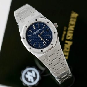 Đồng Hồ Audemars Piguet Replica 11 Royal Oak Jumbo Extra-thin 15202 Mặt Xanh Blue Xưởng ZF 39mm (2)