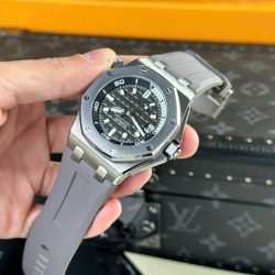 Đồng Hồ Audemars Piguet Replica 11 Royal Oak Offshore 15720 Màu Xám Dây Cao Su Nhà Máy APS 42mm (2)