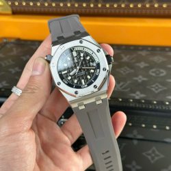 Đồng Hồ Audemars Piguet Replica 11 Royal Oak Offshore 15720 Màu Xám Dây Cao Su Nhà Máy APS 42mm (2)