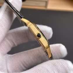 Đồng Hồ Cartier Santos-Dumont WGSA0077 Replica 11 Màu Đen Máy Pin Xưởng AF 43,5x31,4mm (1)