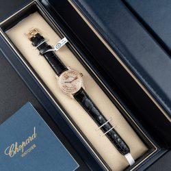 Đồng Hồ Chopard Happy 274891 Chế Tác Đính Full Kim Cương Nhân Tạo + Bọc Vàng Thật 36mm (2)