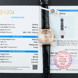 Đồng Hồ Chopard Happy 274891 Chế Tác Đính Full Kim Cương Nhân Tạo + Bọc Vàng Thật 36mm (2)