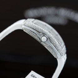 Đồng Hồ Frack Muller V32 Màu Trắng Chế Tác Đính Full Kim Cương Nhân Tạo 36mm (2)