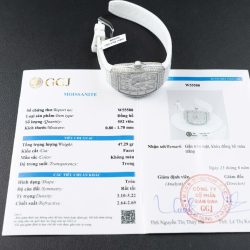 Đồng Hồ Frack Muller V32 Màu Trắng Chế Tác Đính Full Kim Cương Nhân Tạo 36mm (2)