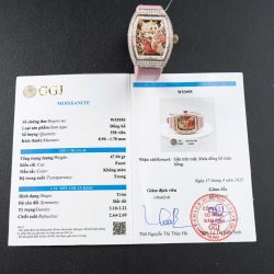 Đồng Hồ Franck Muller Vanguard V32 Mặt Skeleton Chế Tác Đính Full Kim Cương Moissanite 36mm (2)