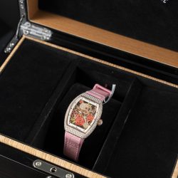 Đồng Hồ Franck Muller Vanguard V32 Mặt Skeleton Chế Tác Đính Full Kim Cương Moissanite 36mm (2)