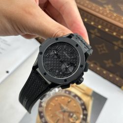 Đồng Hồ Hublot Big Bang 20th Anniversary Ceramic All Black Chronograph Chế Tác Xưởng BBA 43mm (2)