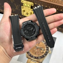 Đồng Hồ Hublot Big Bang 20th Anniversary Ceramic All Black Chronograph Chế Tác Xưởng BBA 43mm (2)
