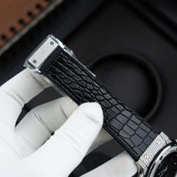 Đồng Hồ Hublot Classic Fusion Mặt Đen Chế Tác Vỏ Đính Full Kim Cương Thiên Nhiên 42mm (2)