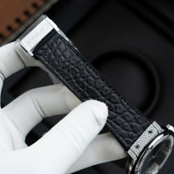 Đồng Hồ Hublot Classic Fusion Mặt Xám Chế Tác Vỏ Đính Full Kim Cương Thiên Nhiên 42mm (2)