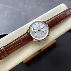 Đồng Hồ IWC Schaffhausen IW371611 Replica 11 Mặt Trắng Dây Da Nhà Máy AZ 41mm