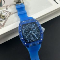 Đồng Hồ Nam Richard Mille Chế Tác RM12-01 Tourbillon Vỏ Sapphire Xanh 44mm (2)