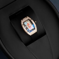 Đồng Hồ Nữ Richard Mille RM07-01 Chế Tác Mạ Vàng Hồng Máy Cơ Tự Động Xưởng ZF 36mm (2)