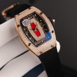 Đồng Hồ Nữ Richard Mille RM07-01 Chế Tác Mạ Vàng Hồng Máy Cơ Tự Động Xưởng ZF 36mm (2)