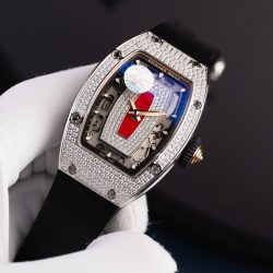 Đồng Hồ Nữ Richard Mille RM07-01 Replica 11 Đính Đá Dây Cao Su Xưởng ZF 36mm (2)